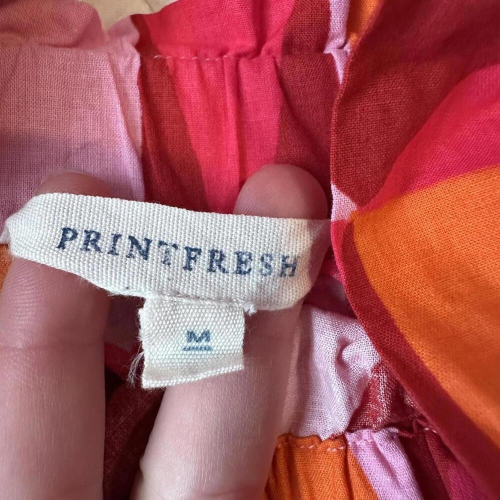 PRINTFRESH SERENITY DRESS IN UNDERWATER MOSAIC - PINK CRUSH COTTON MAXI DRESS - Picture 4 of 7
